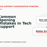 Common Opening Mistakes in Tech Support Conversations