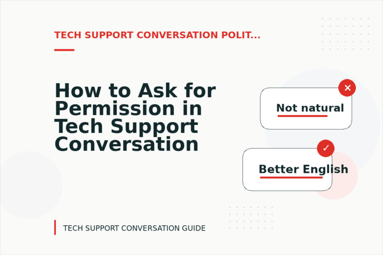 How to Ask for Permission in Tech Support Conversation English How to Ask for Permission in Tech Support Conversation English