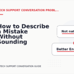 How to Describe a Mistake Without Sounding Rude in Tech Support Conversation English