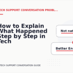 How to Explain What Happened Step by Step in Tech Support Conversation English