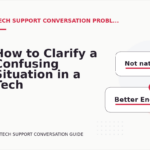 How to Clarify a Confusing Situation in a Tech Support Conversation