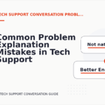 Common Problem Explanation Mistakes in Tech Support Conversation English