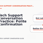 Tech Support Conversation Practice: Polite Confirmation Examples