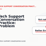 Tech Support Conversation Practice: Problem and Solution Replies