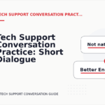 Tech Support Conversation Practice: Short Dialogue Examples