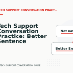 Tech Support Conversation Practice: Better Sentence Choices