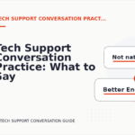 Tech Support Conversation Practice: What to Say Instead