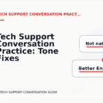 Tech Support Conversation Practice: Tone Fixes for Real Situations